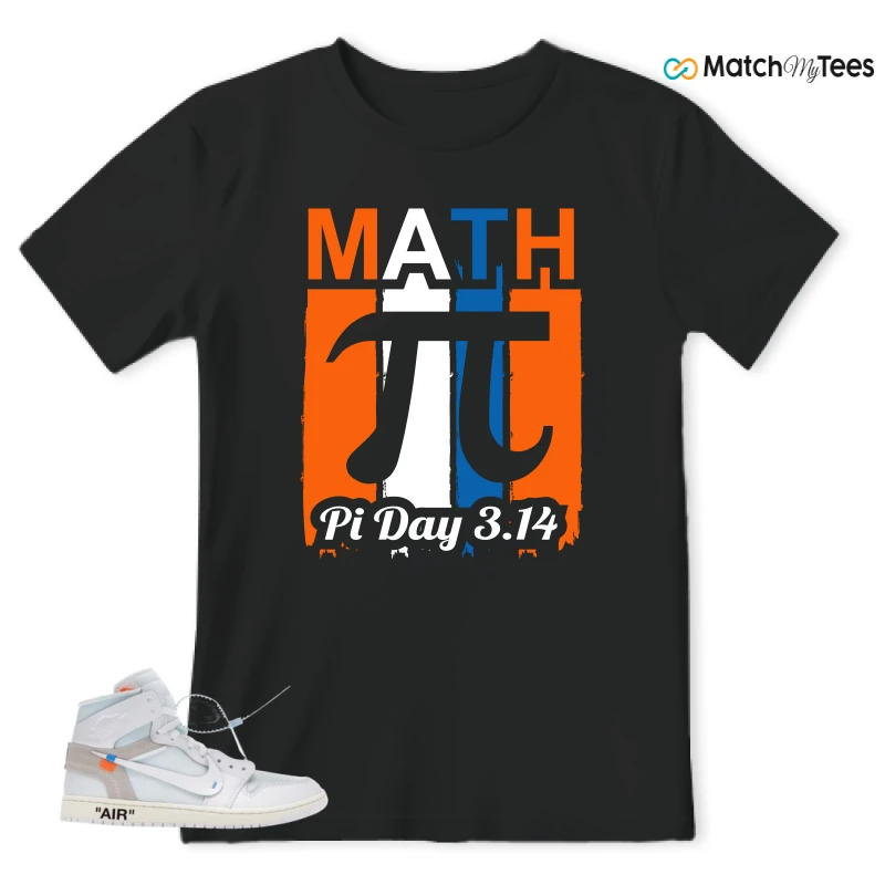 NIKE AIR JORDAN 1 RETRO HIGH VIRGIL ABLOH ARCHIVE ALASKA SNEAKER Matching Tees t-shirt