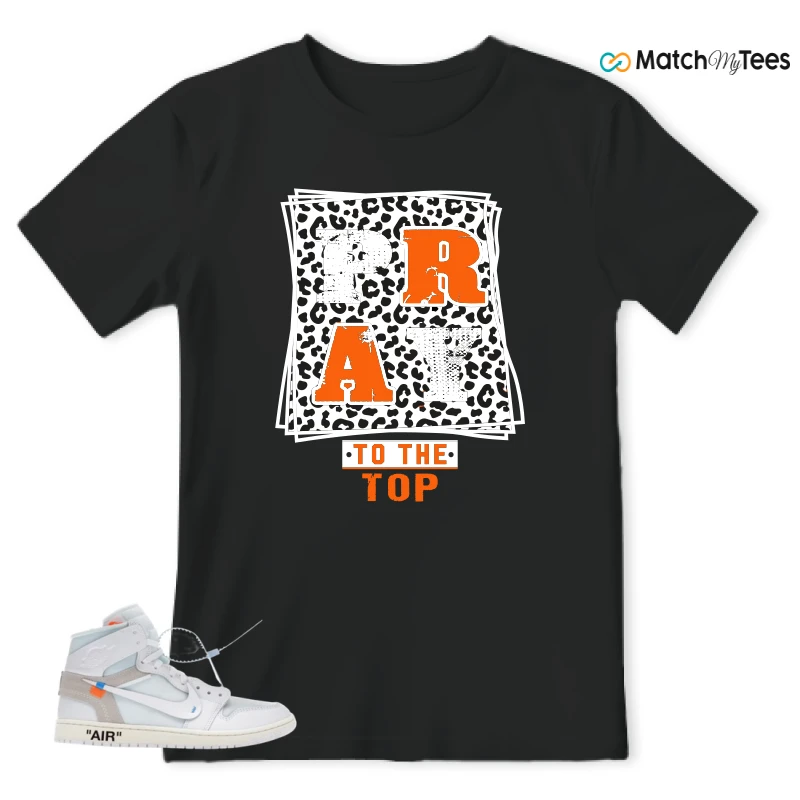 NIKE AIR JORDAN 1 RETRO HIGH VIRGIL ABLOH ARCHIVE ALASKA SNEAKER Matching Tees t-shirt