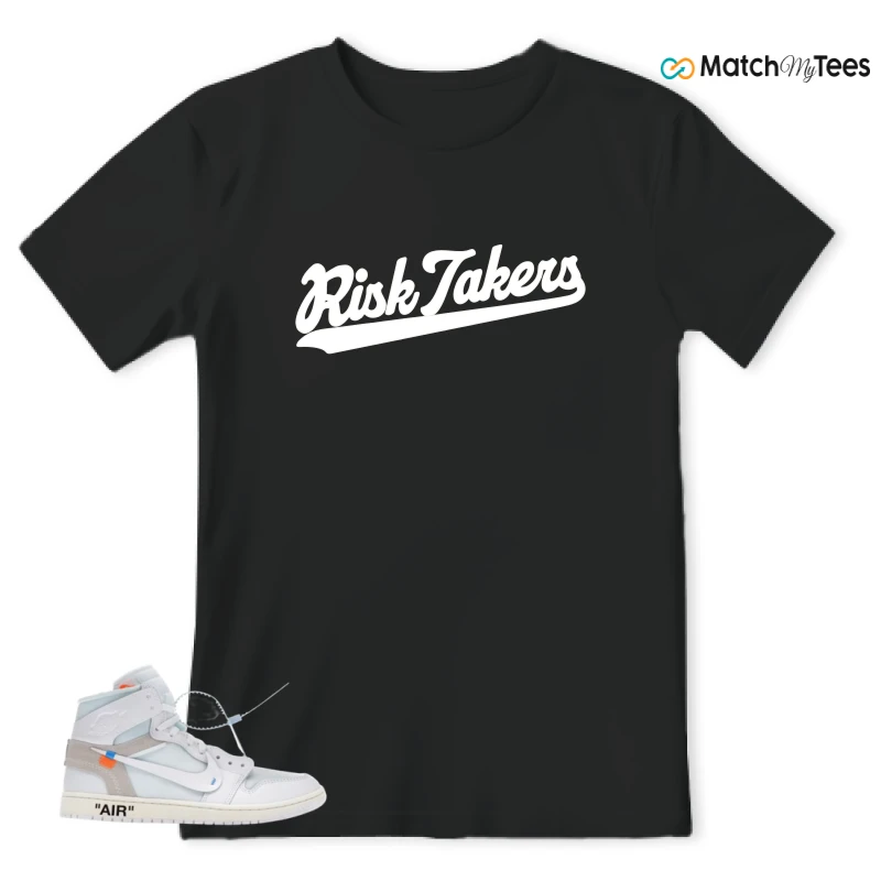 NIKE AIR JORDAN 1 RETRO HIGH VIRGIL ABLOH ARCHIVE ALASKA SNEAKER Matching Tees t-shirt