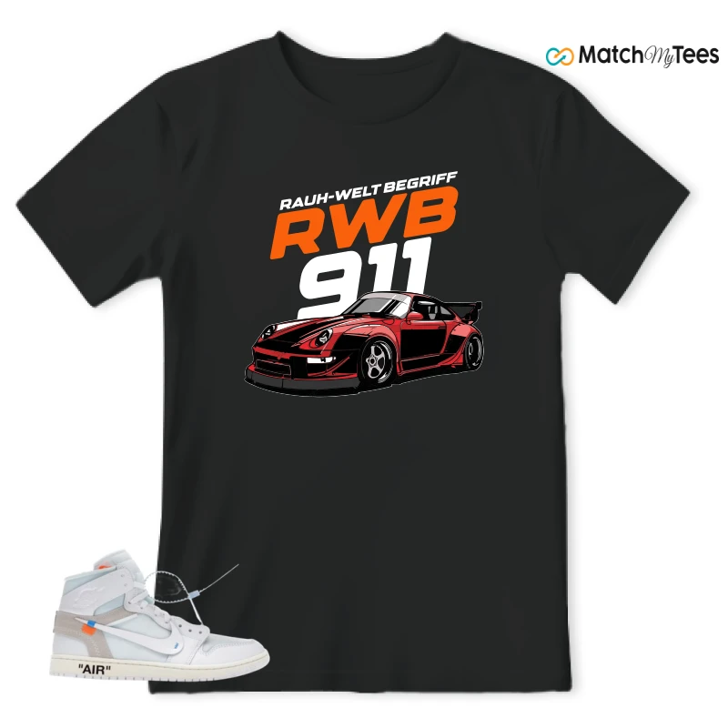 NIKE AIR JORDAN 1 RETRO HIGH VIRGIL ABLOH ARCHIVE ALASKA SNEAKER Matching Tees t-shirt