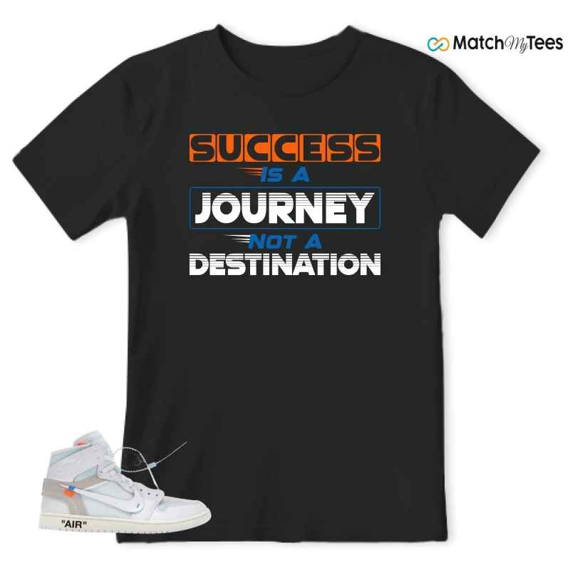 NIKE AIR JORDAN 1 RETRO HIGH VIRGIL ABLOH ARCHIVE ALASKA SNEAKER Matching Tees t-shirt