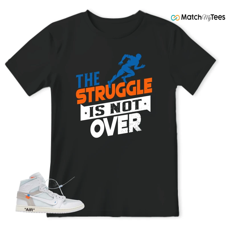 NIKE AIR JORDAN 1 RETRO HIGH VIRGIL ABLOH ARCHIVE ALASKA SNEAKER Matching Tees t-shirt