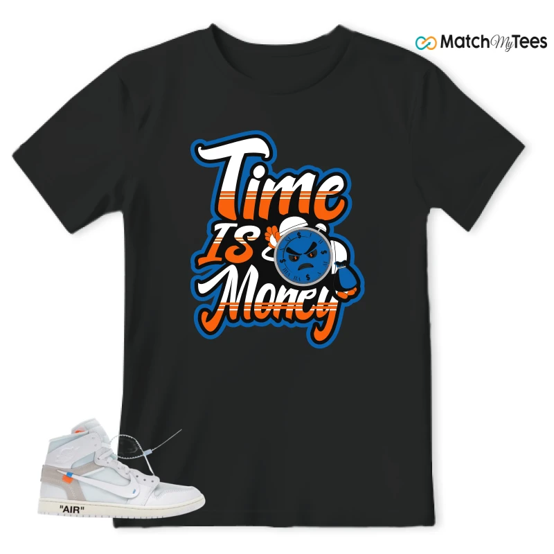 NIKE AIR JORDAN 1 RETRO HIGH VIRGIL ABLOH ARCHIVE ALASKA SNEAKER Matching Tees t-shirt