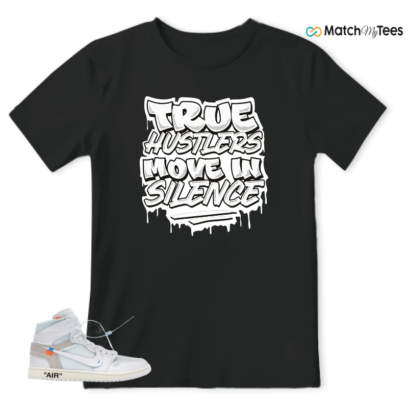 NIKE AIR JORDAN 1 RETRO HIGH VIRGIL ABLOH ARCHIVE ALASKA SNEAKER Matching Tees t-shirt