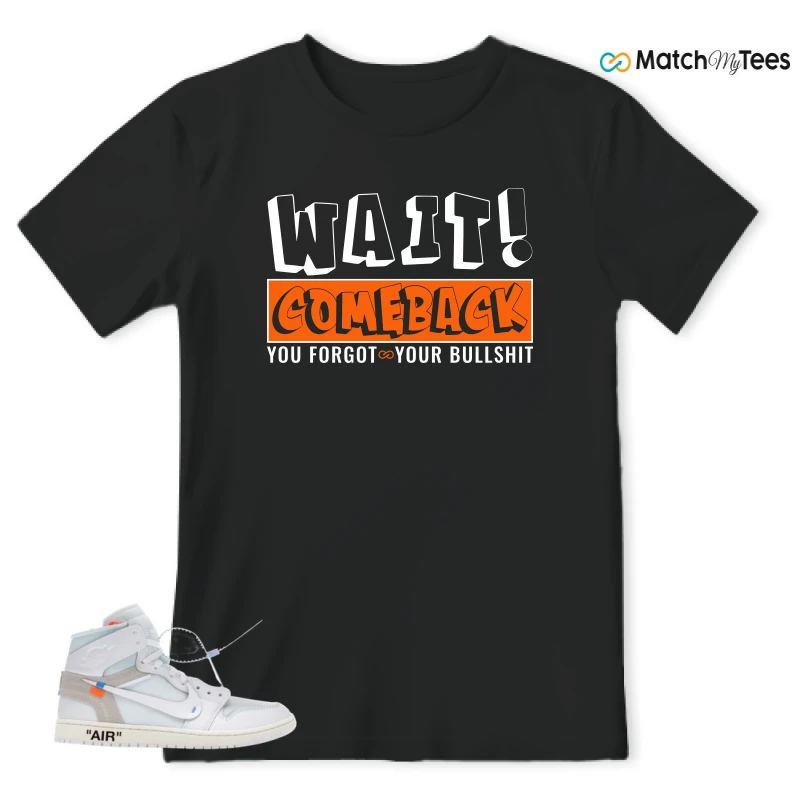 NIKE AIR JORDAN 1 RETRO HIGH VIRGIL ABLOH ARCHIVE ALASKA SNEAKER Matching Tees t-shirt
