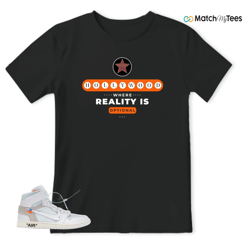 NIKE AIR JORDAN 1 RETRO HIGH VIRGIL ABLOH ARCHIVE ALASKA SNEAKER Matching Tees t-shirt