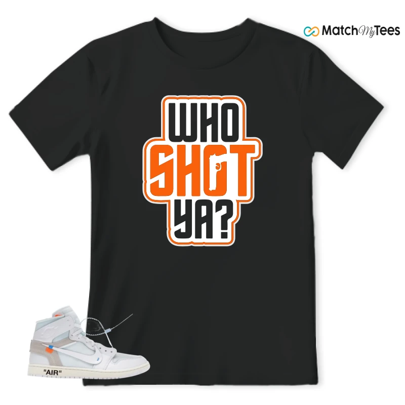 NIKE AIR JORDAN 1 RETRO HIGH VIRGIL ABLOH ARCHIVE ALASKA SNEAKER Matching Tees t-shirt