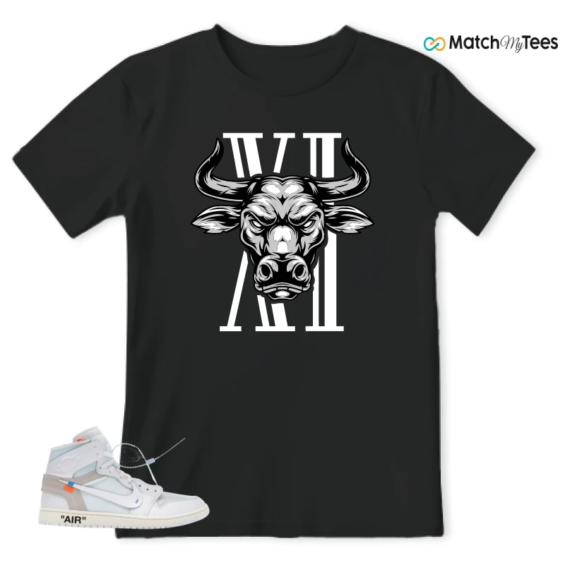 NIKE AIR JORDAN 1 RETRO HIGH VIRGIL ABLOH ARCHIVE ALASKA SNEAKER Matching Tees t-shirt