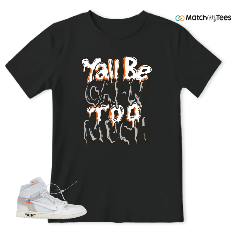 NIKE AIR JORDAN 1 RETRO HIGH VIRGIL ABLOH ARCHIVE ALASKA SNEAKER Matching Tees t-shirt
