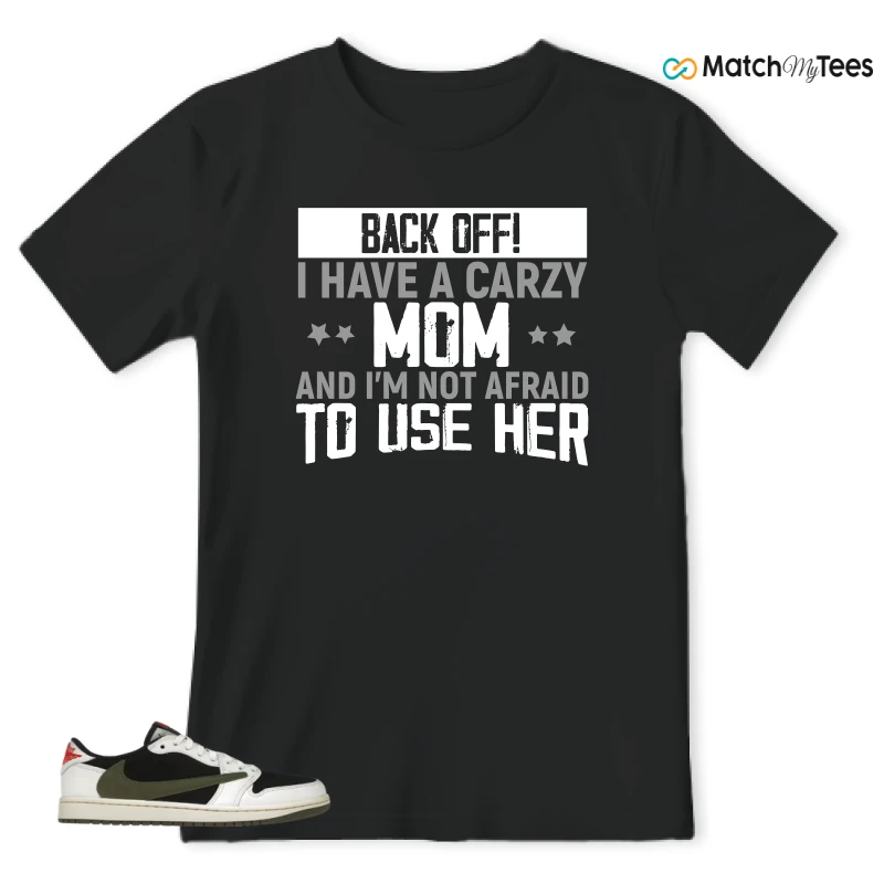 NIKE AIR JORDAN 1 RETRO LOW OG SP TRAVIS SCOTT OLIVE SNEAKER Matching Tees t-shirt