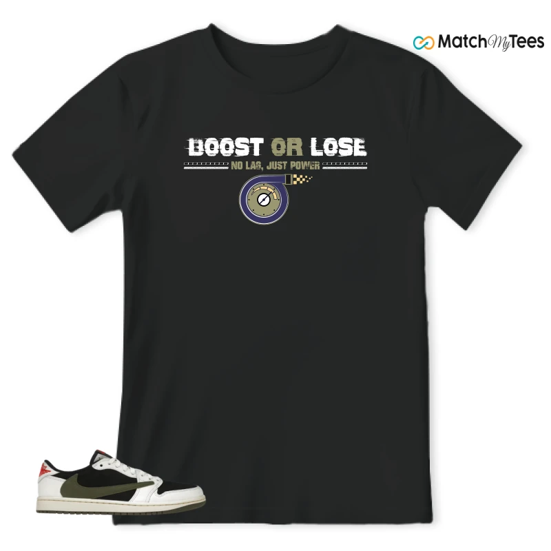 NIKE AIR JORDAN 1 RETRO LOW OG SP TRAVIS SCOTT OLIVE SNEAKER Matching Tees t-shirt