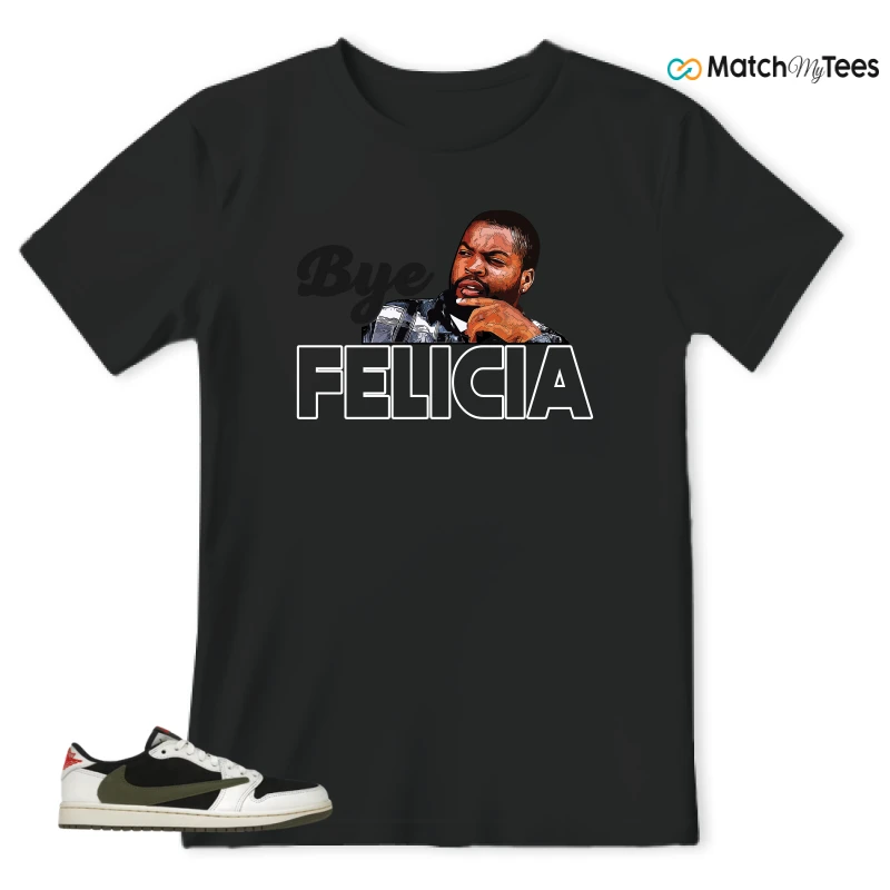 NIKE AIR JORDAN 1 RETRO LOW OG SP TRAVIS SCOTT OLIVE SNEAKER Matching Tees t-shirt