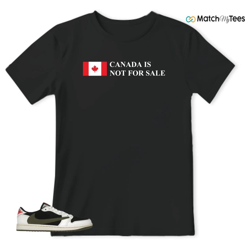 NIKE AIR JORDAN 1 RETRO LOW OG SP TRAVIS SCOTT OLIVE SNEAKER Matching Tees t-shirt