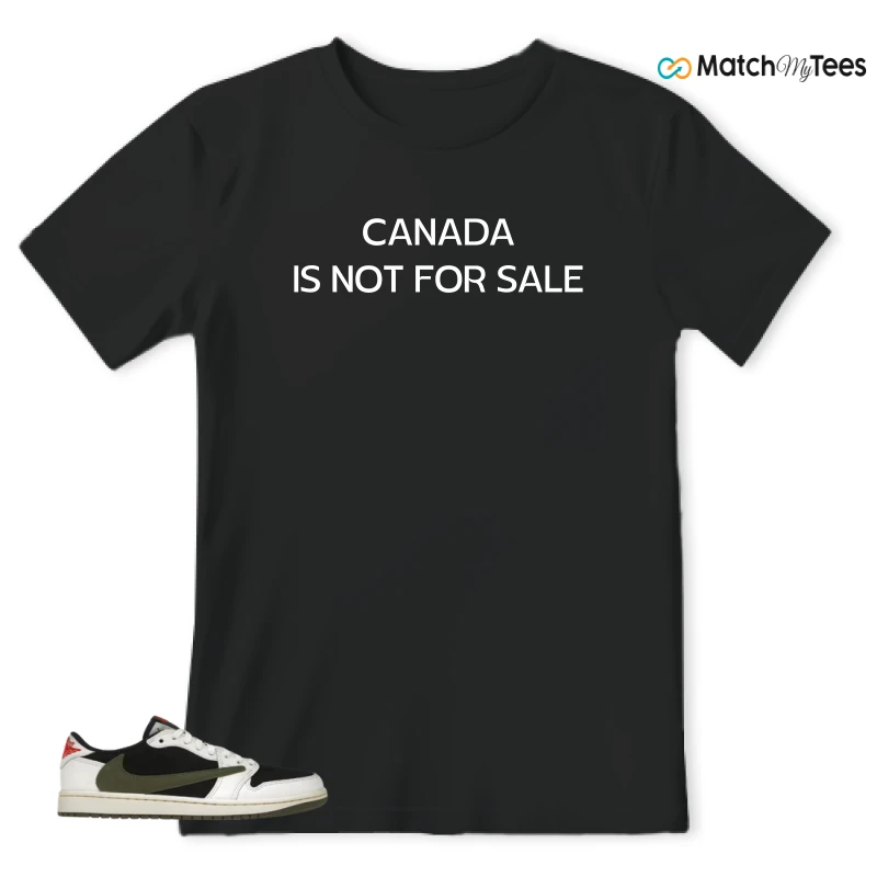 NIKE AIR JORDAN 1 RETRO LOW OG SP TRAVIS SCOTT OLIVE SNEAKER Matching Tees t-shirt