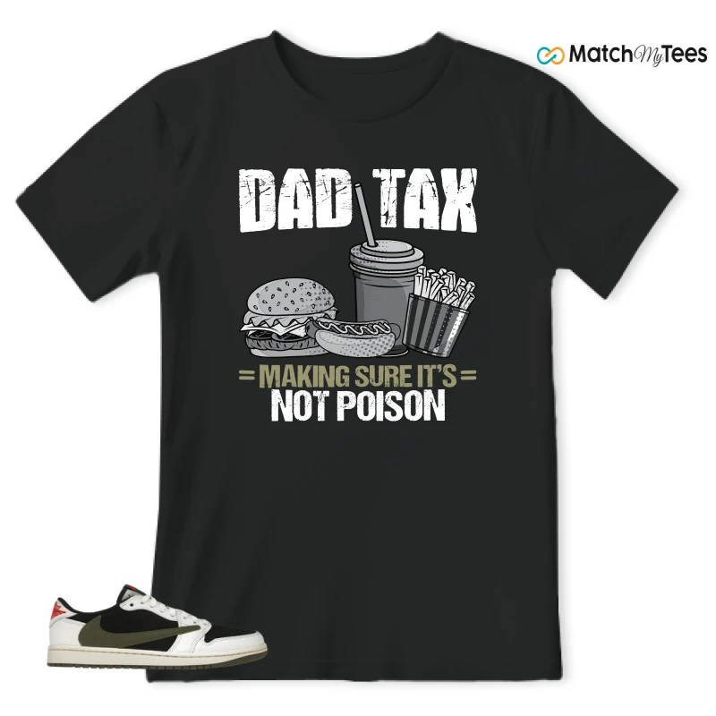 NIKE AIR JORDAN 1 RETRO LOW OG SP TRAVIS SCOTT OLIVE SNEAKER Matching Tees t-shirt