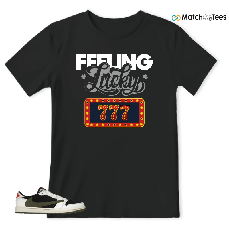 NIKE AIR JORDAN 1 RETRO LOW OG SP TRAVIS SCOTT OLIVE SNEAKER Matching Tees t-shirt