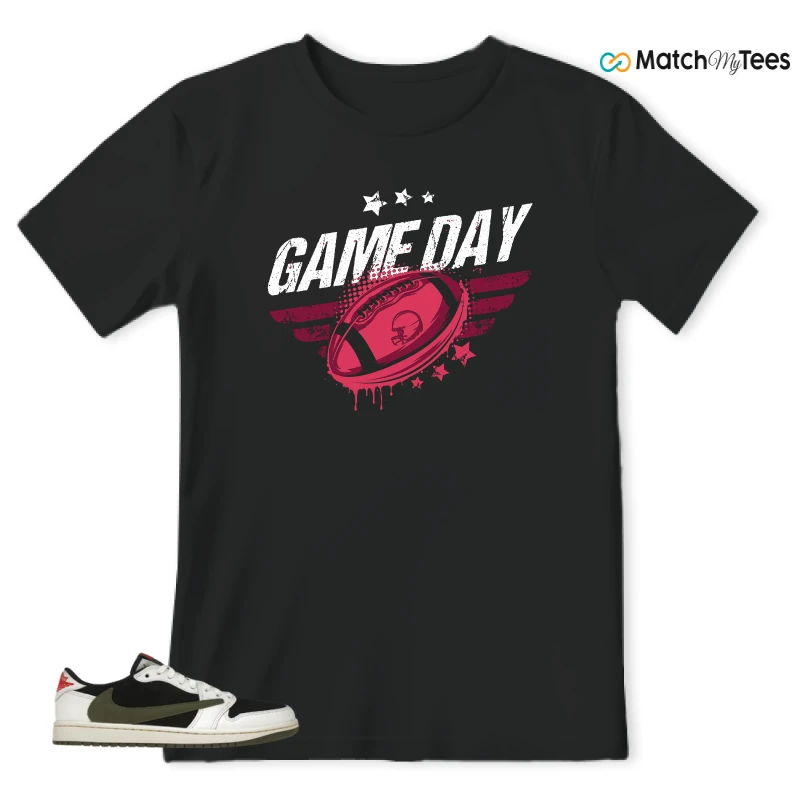 NIKE AIR JORDAN 1 RETRO LOW OG SP TRAVIS SCOTT OLIVE SNEAKER Matching Tees t-shirt