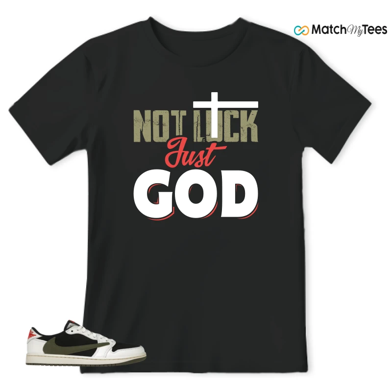 NIKE AIR JORDAN 1 RETRO LOW OG SP TRAVIS SCOTT OLIVE SNEAKER Matching Tees t-shirt