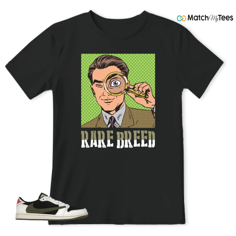 NIKE AIR JORDAN 1 RETRO LOW OG SP TRAVIS SCOTT OLIVE SNEAKER Matching Tees t-shirt