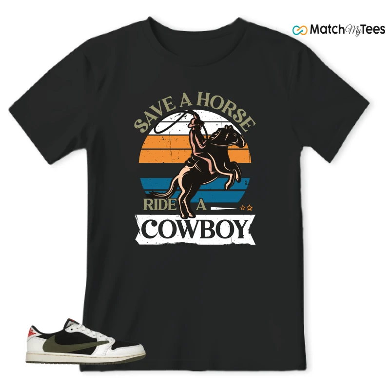 NIKE AIR JORDAN 1 RETRO LOW OG SP TRAVIS SCOTT OLIVE SNEAKER Matching Tees t-shirt