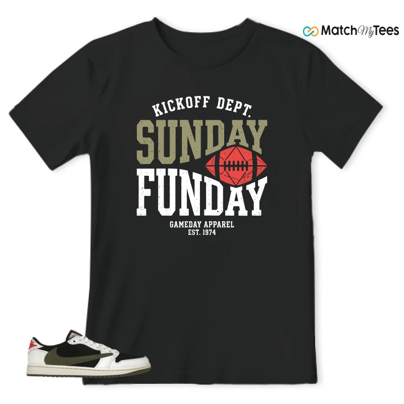 NIKE AIR JORDAN 1 RETRO LOW OG SP TRAVIS SCOTT OLIVE SNEAKER Matching Tees t-shirt