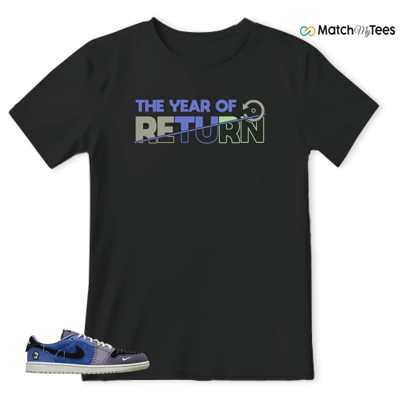 NIKE AIR JORDAN 1 RETRO LOW OG X ZION WILLIAMSON VOODOO ALTERNATE SNEAKER Matching Tees t-shirt