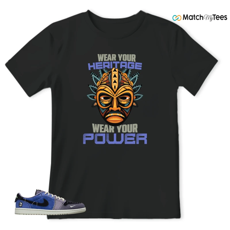 NIKE AIR JORDAN 1 RETRO LOW OG X ZION WILLIAMSON VOODOO ALTERNATE SNEAKER Matching Tees t-shirt