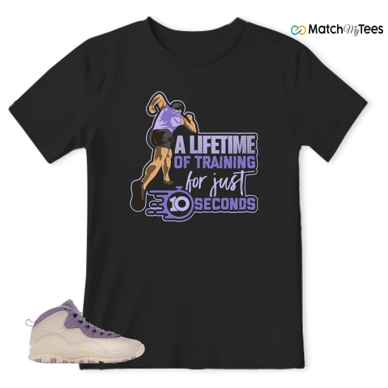 NIKE AIR JORDAN 10 HYDRANGEAS SNEAKER Matching Tees t-shirt