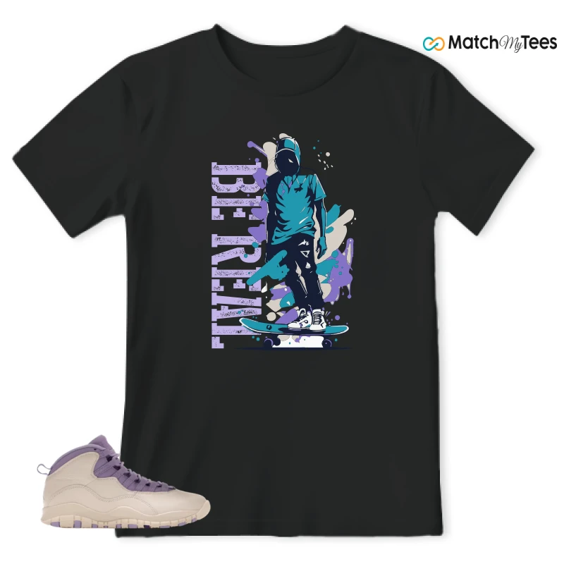 NIKE AIR JORDAN 10 HYDRANGEAS SNEAKER Matching Tees t-shirt