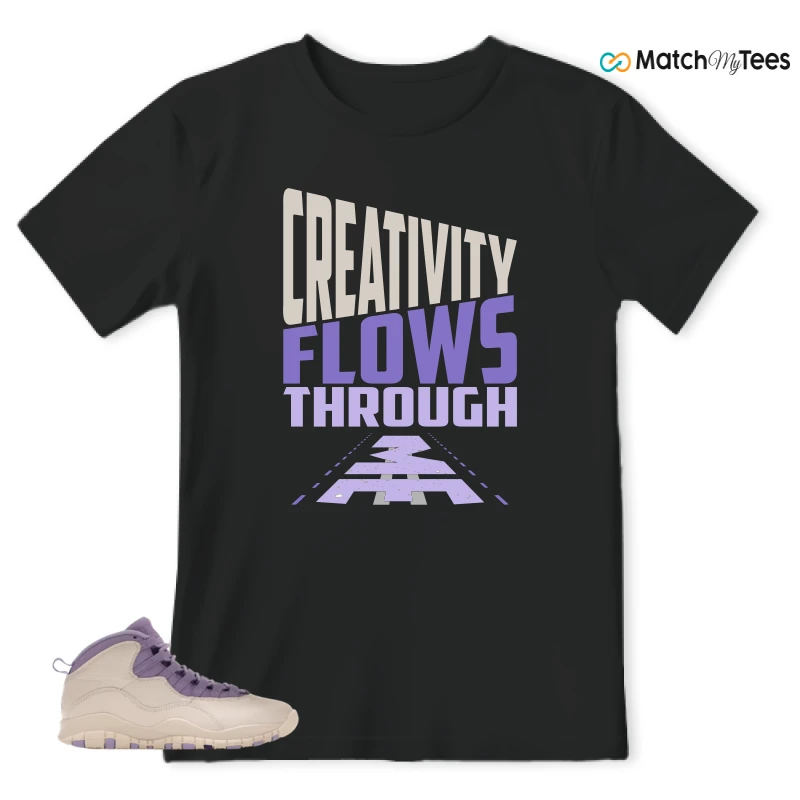 NIKE AIR JORDAN 10 HYDRANGEAS SNEAKER Matching Tees t-shirt