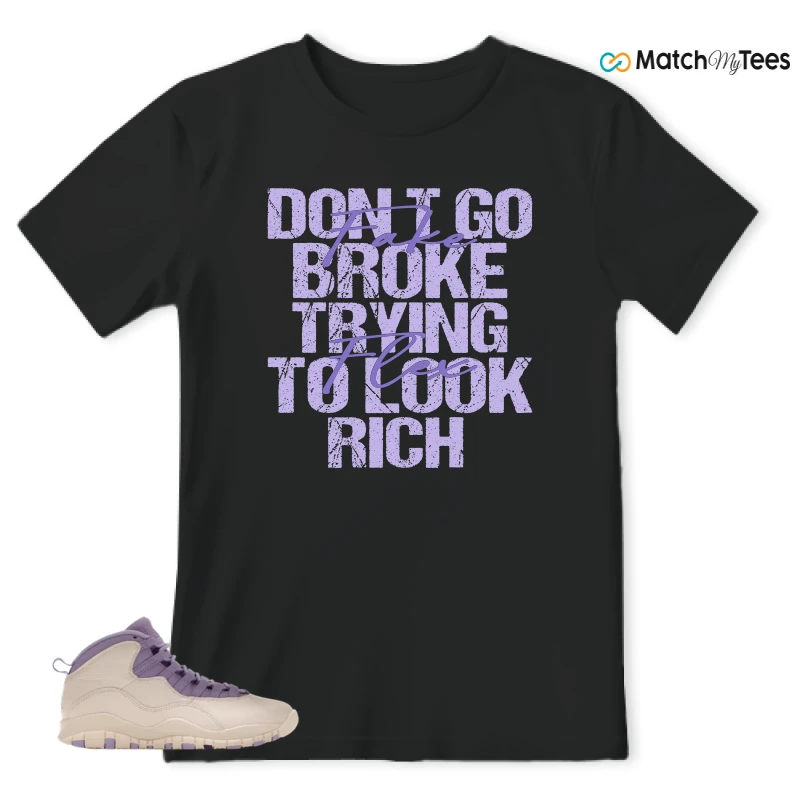 NIKE AIR JORDAN 10 HYDRANGEAS SNEAKER Matching Tees t-shirt