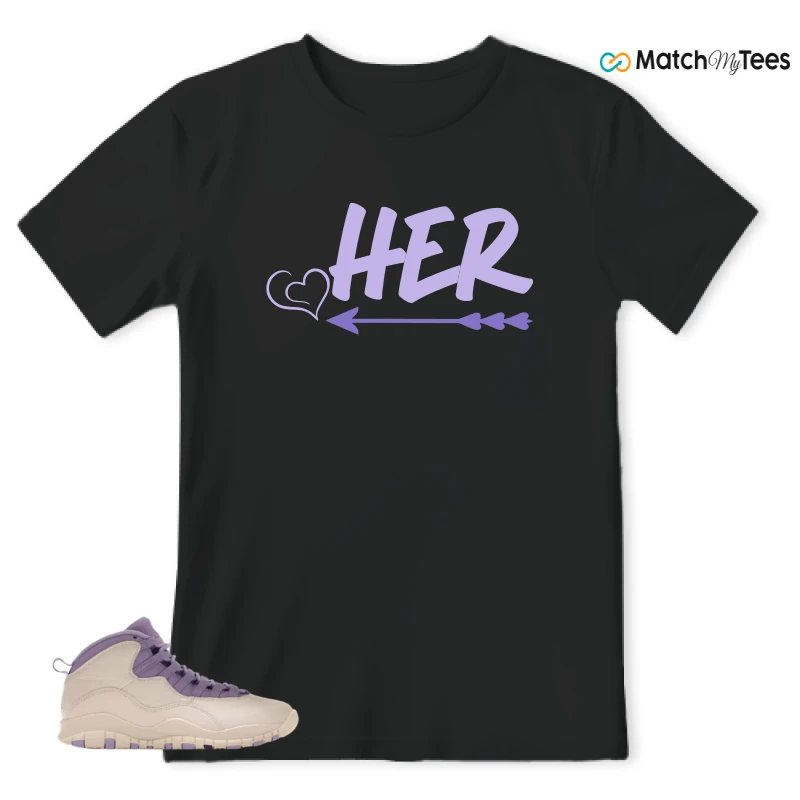 NIKE AIR JORDAN 10 HYDRANGEAS SNEAKER Matching Tees t-shirt