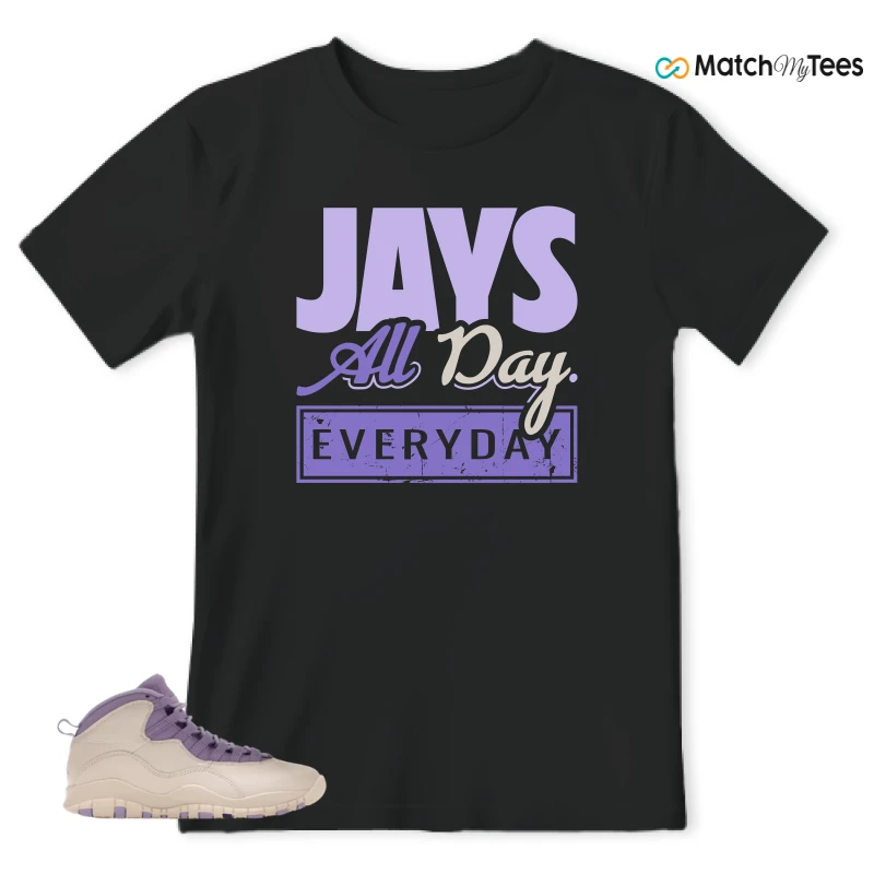 NIKE AIR JORDAN 10 HYDRANGEAS SNEAKER Matching Tees t-shirt