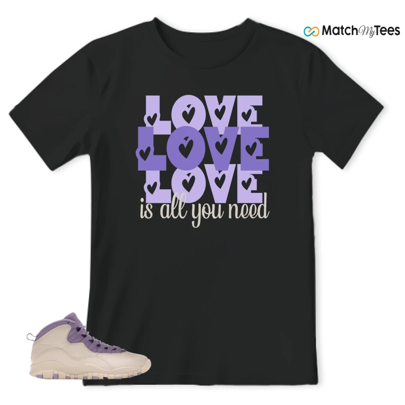 NIKE AIR JORDAN 10 HYDRANGEAS SNEAKER Matching Tees t-shirt