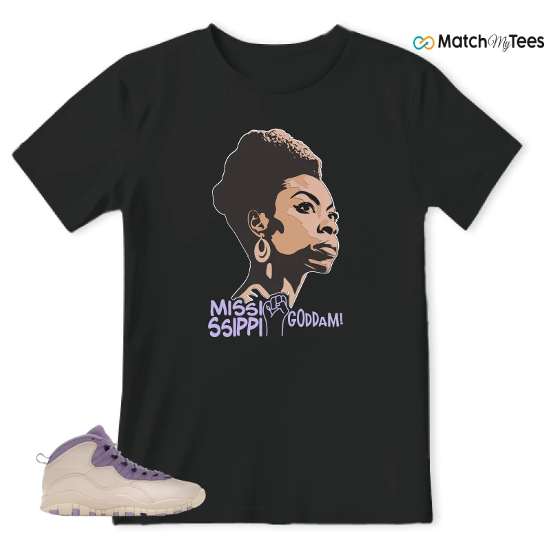 NIKE AIR JORDAN 10 HYDRANGEAS SNEAKER Matching Tees t-shirt