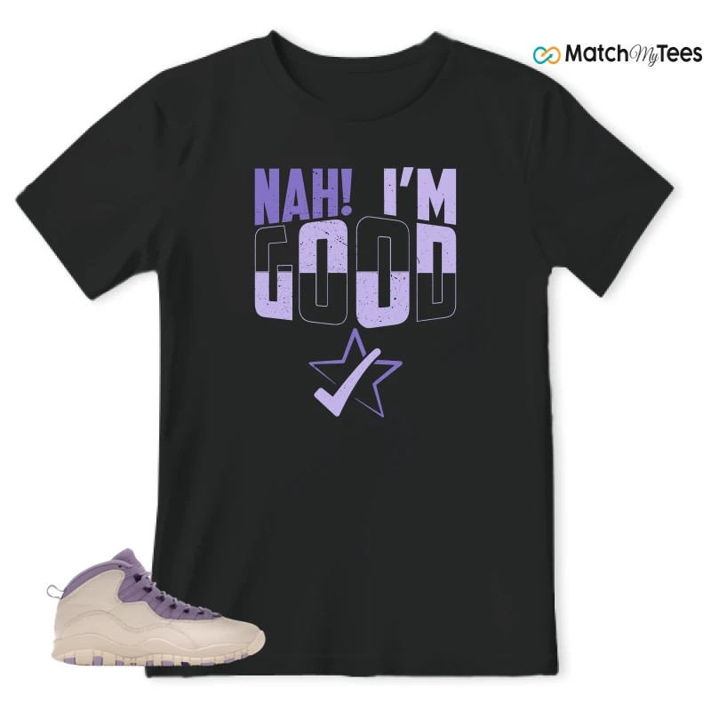 NIKE AIR JORDAN 10 HYDRANGEAS SNEAKER Matching Tees t-shirt