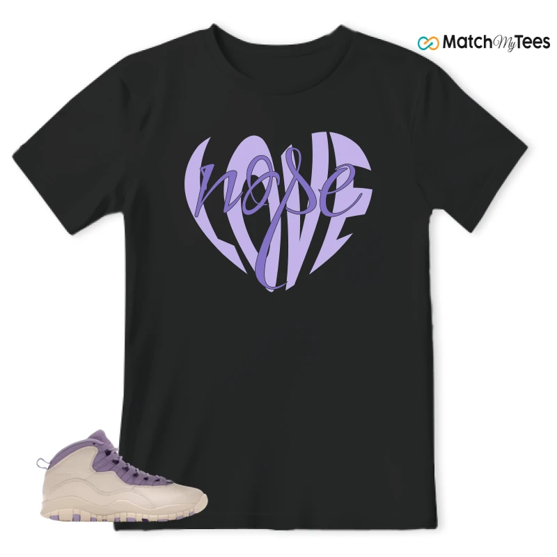 NIKE AIR JORDAN 10 HYDRANGEAS SNEAKER Matching Tees t-shirt
