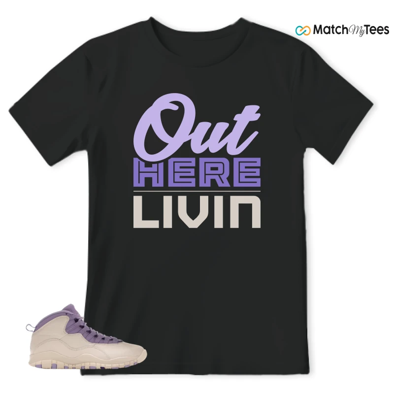 NIKE AIR JORDAN 10 HYDRANGEAS SNEAKER Matching Tees t-shirt
