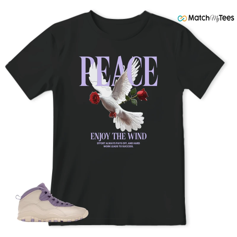 NIKE AIR JORDAN 10 HYDRANGEAS SNEAKER Matching Tees t-shirt