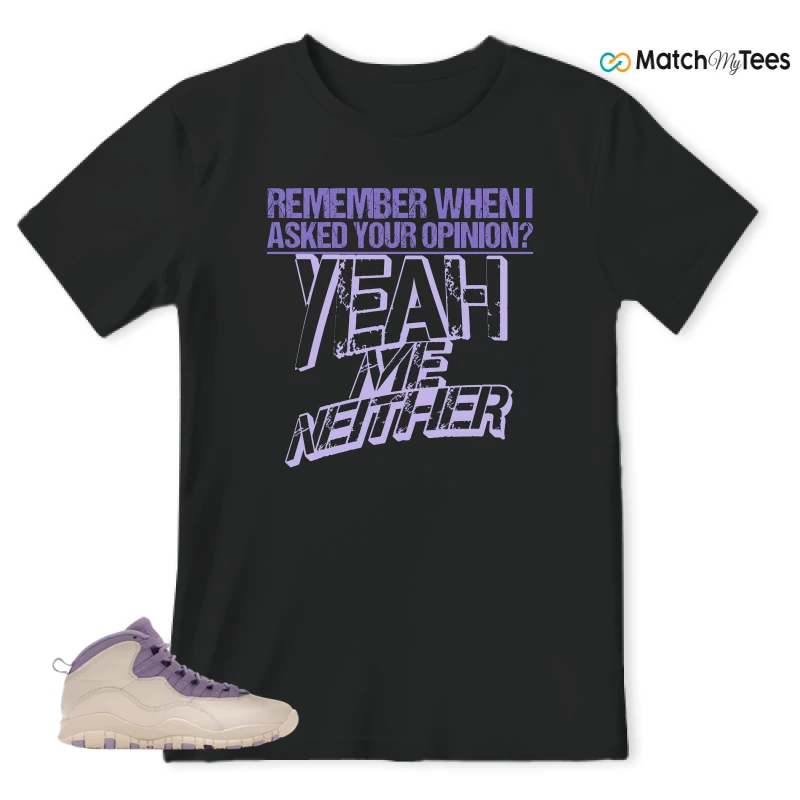 NIKE AIR JORDAN 10 HYDRANGEAS SNEAKER Matching Tees t-shirt