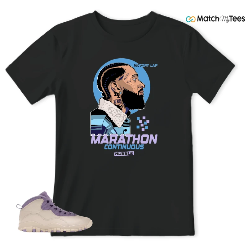 NIKE AIR JORDAN 10 HYDRANGEAS SNEAKER Matching Tees t-shirt