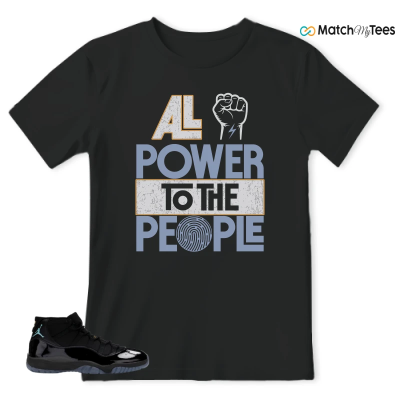 NIKE AIR JORDAN 11 RETRO GAMMA BLUE 2025 SNEAKER Matching Tees t-shirt