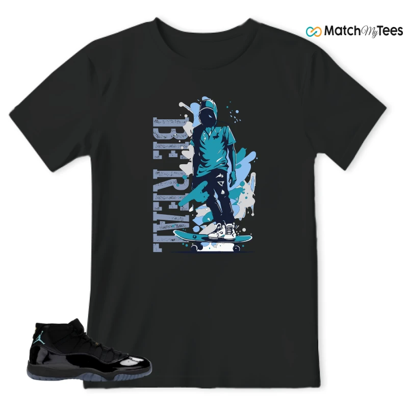 NIKE AIR JORDAN 11 RETRO GAMMA BLUE 2025 SNEAKER Matching Tees t-shirt