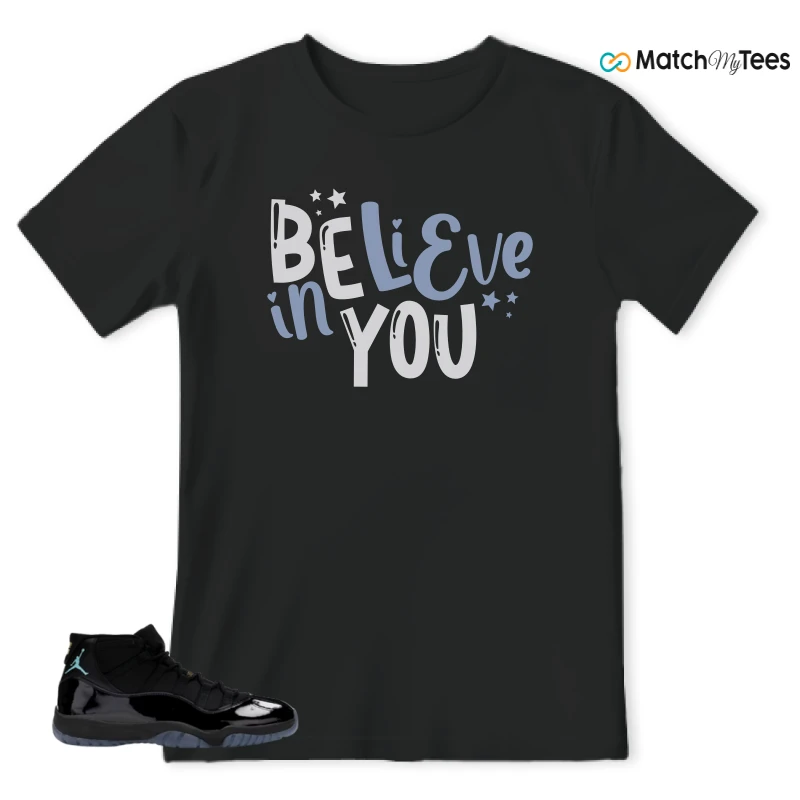 NIKE AIR JORDAN 11 RETRO GAMMA BLUE 2025 SNEAKER Matching Tees t-shirt