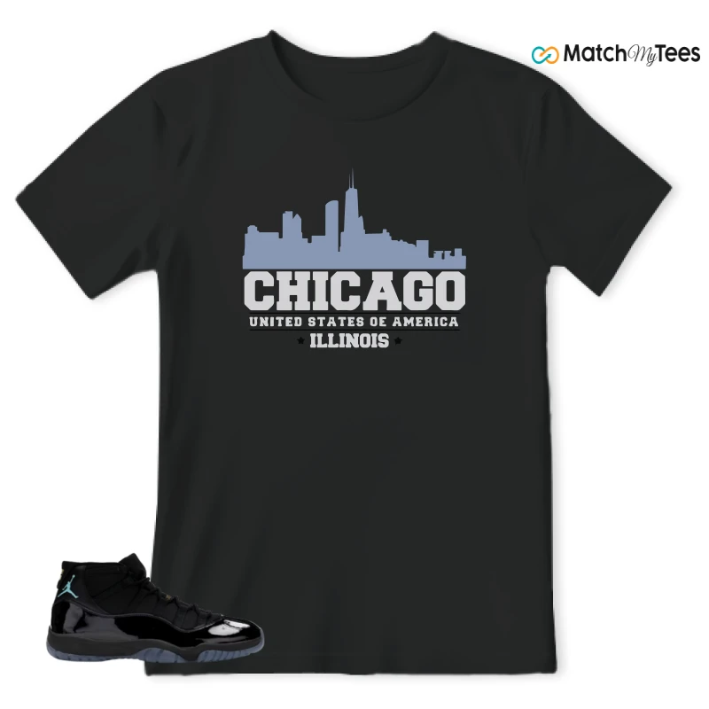 NIKE AIR JORDAN 11 RETRO GAMMA BLUE 2025 SNEAKER Matching Tees t-shirt