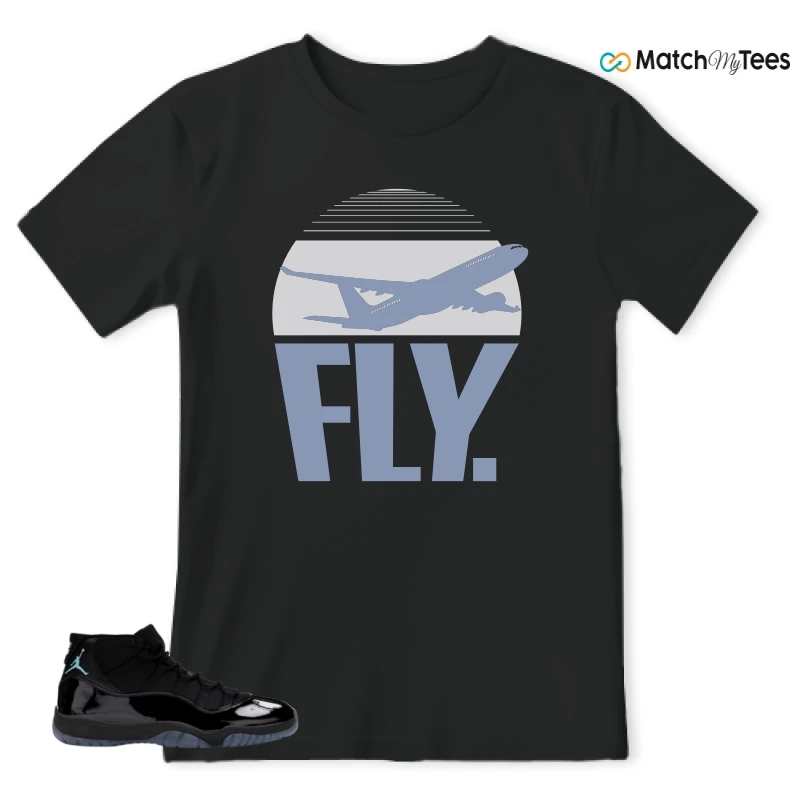 NIKE AIR JORDAN 11 RETRO GAMMA BLUE 2025 SNEAKER Matching Tees t-shirt