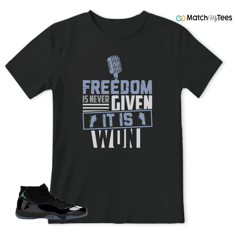 NIKE AIR JORDAN 11 RETRO GAMMA BLUE 2025 SNEAKER Matching Tees t-shirt