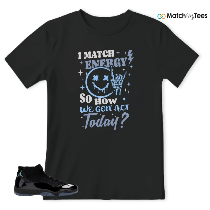 NIKE AIR JORDAN 11 RETRO GAMMA BLUE 2025 SNEAKER Matching Tees t-shirt