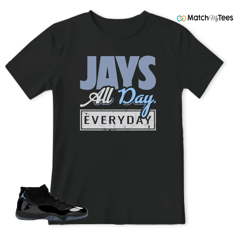 NIKE AIR JORDAN 11 RETRO GAMMA BLUE 2025 SNEAKER Matching Tees t-shirt
