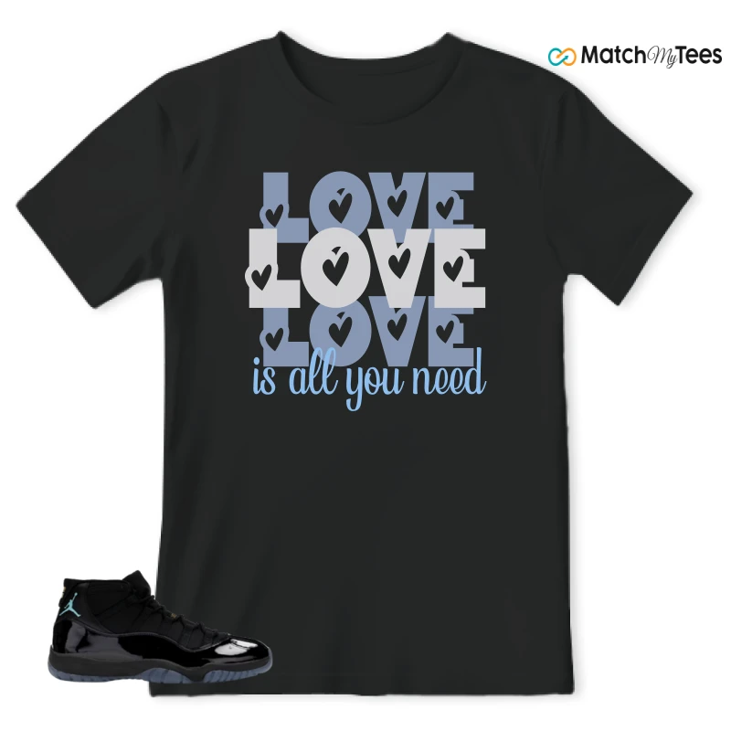 NIKE AIR JORDAN 11 RETRO GAMMA BLUE 2025 SNEAKER Matching Tees t-shirt